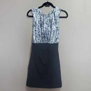 Jacob Monochrome Sleeveless Mini Dress Size Small
